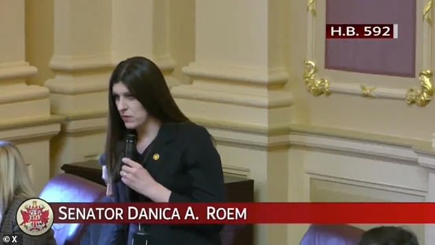 transgender virginia state senator danica roem storms out of chamber after she was called sir by state lieutenant winsom sears, who's up-and-coming gop star