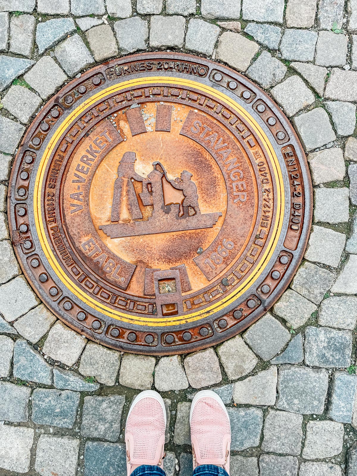 Check out the manhole covers too