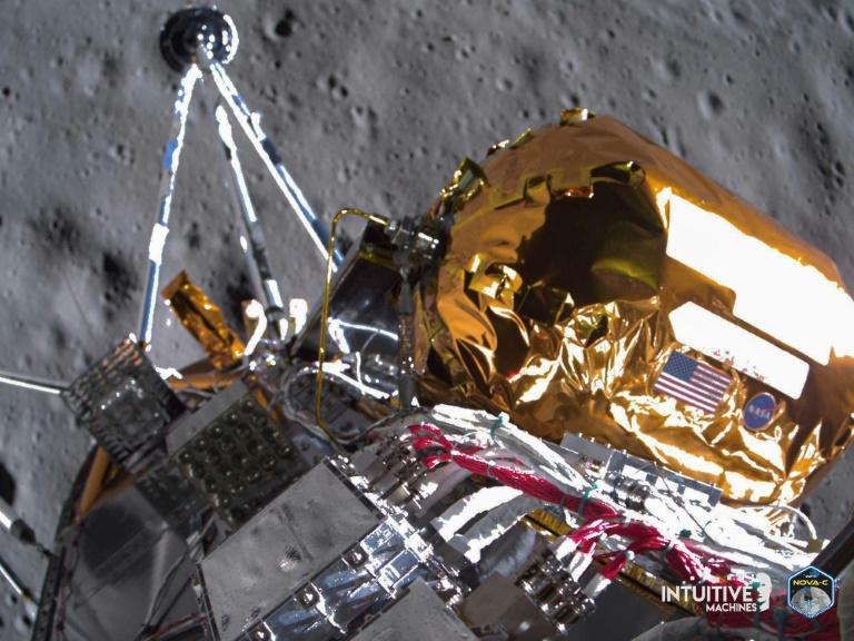 sur la lune, la sonde privée américaine odysseus n'aura bientôt plus de batterie