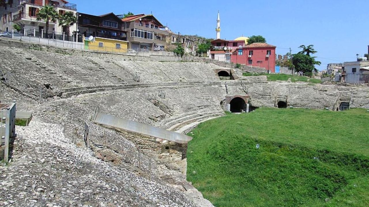 <p>Let’s Step away from nature and back to the city lights. Located in a coastal town, Durres proudly stands as a relic of ancient times. The Roman Amphitheater in Durres came to be in the second century BC. 20,000 spectators could watch the show from the stands during its golden ages.</p>
