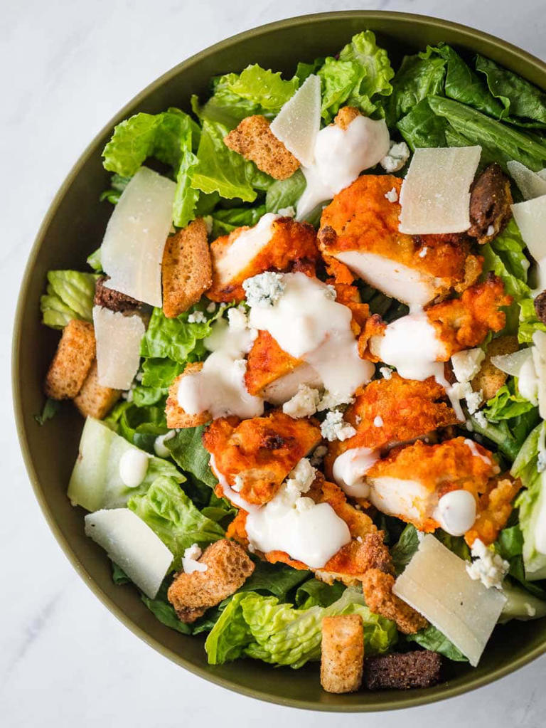 Buffalo Chicken Caesar Salad Recipe
