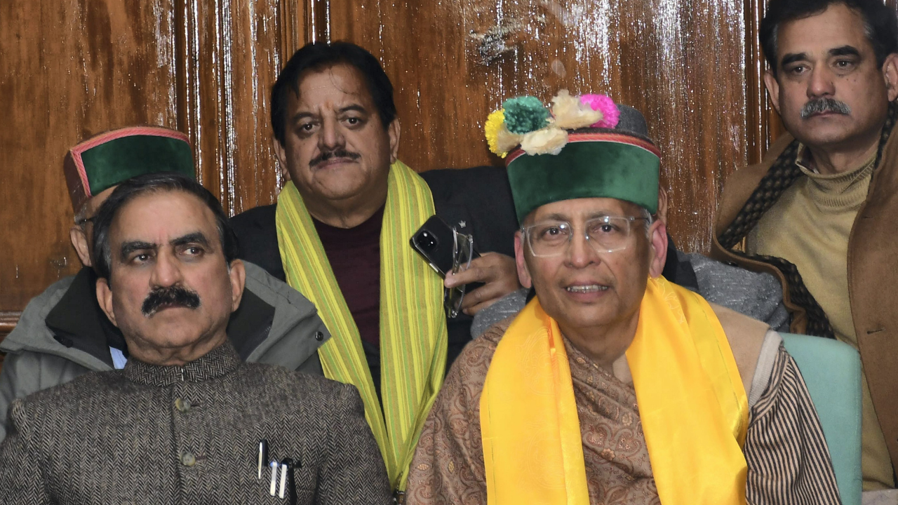 rajya sabha elections: big upset for congress in himachal pradesh as 6 party mlas vote for bjp