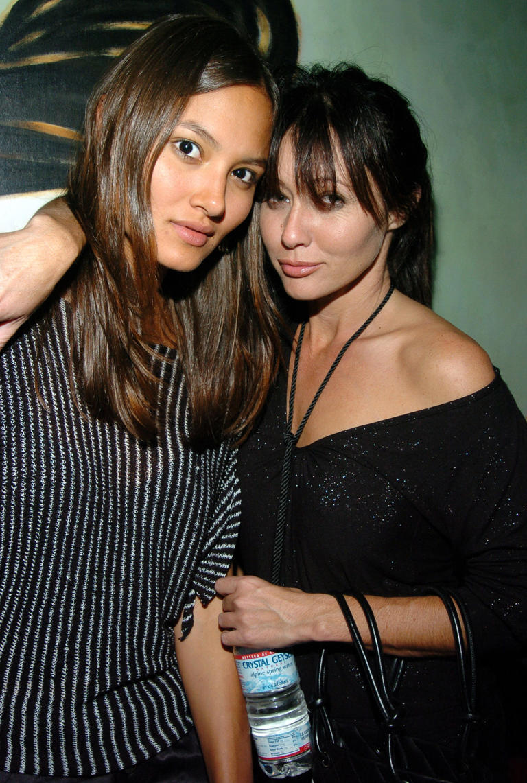 Anne Marie Kortright, left, and Shannen Doherty are longtime friends. They were photographed here in 2004. Photo by J.Sciulli/WireImage