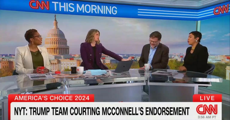 CNN Panel Gets Awkward After Commentator Jokes McConnell Endorsing ...