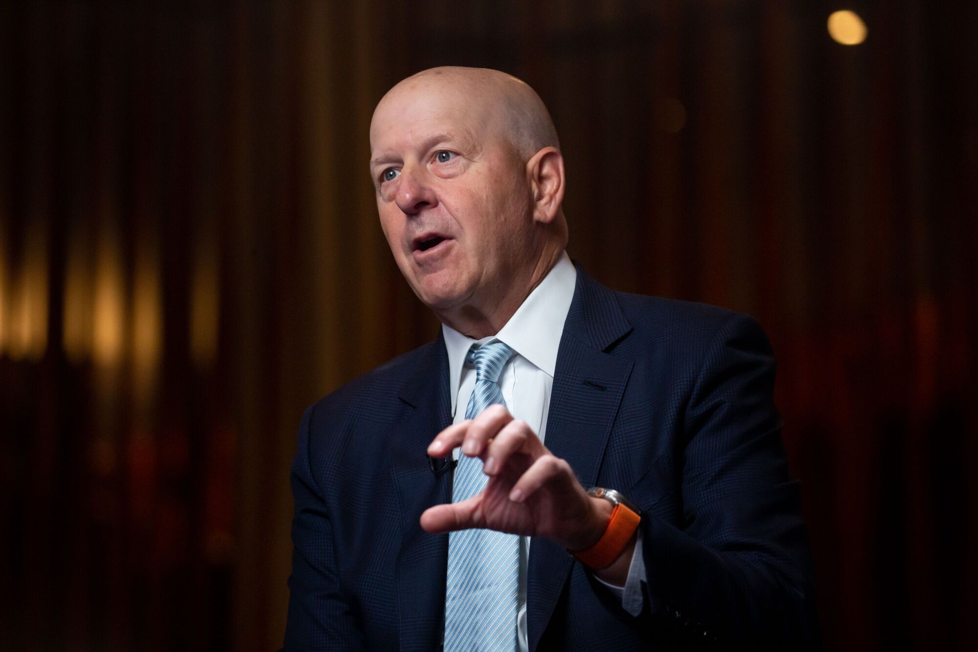 goldman ceo sees more uncertainty to soft-landing expectations