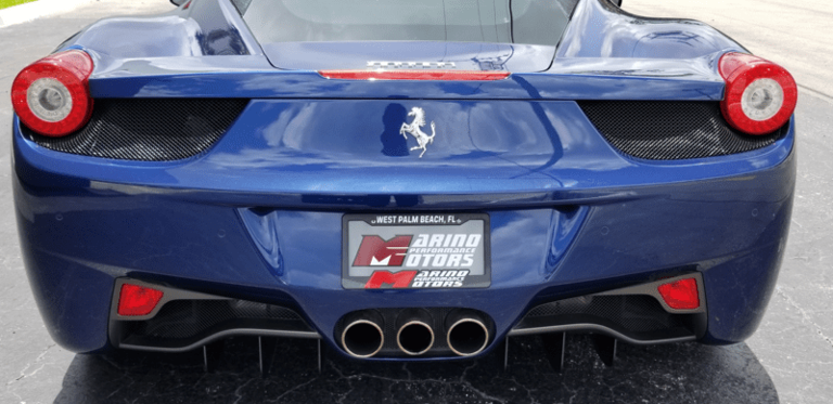 458 Italia from behind.