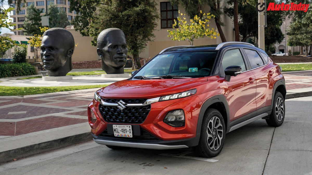 driving a made in india maruti suzuki fronx in los angeles