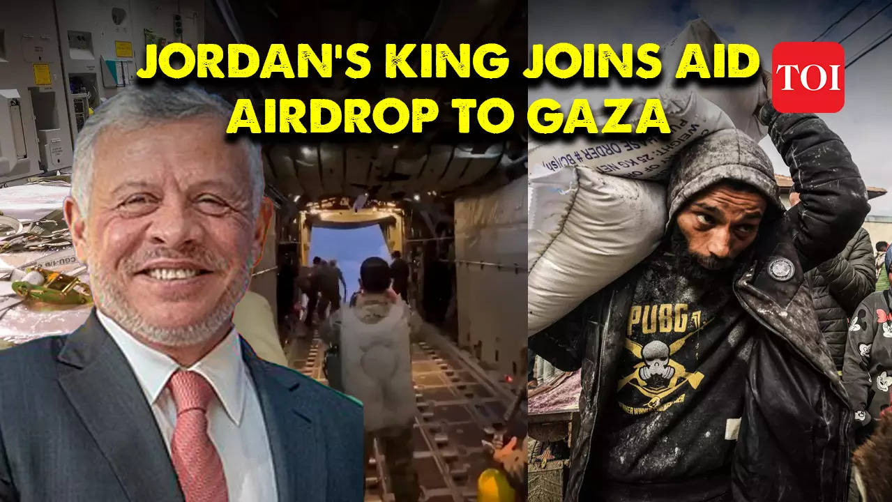 Watch Jordan S King Abdullah Joins Airdrop Of Humanitarian Aid To Gaza   BB1iaISK.img