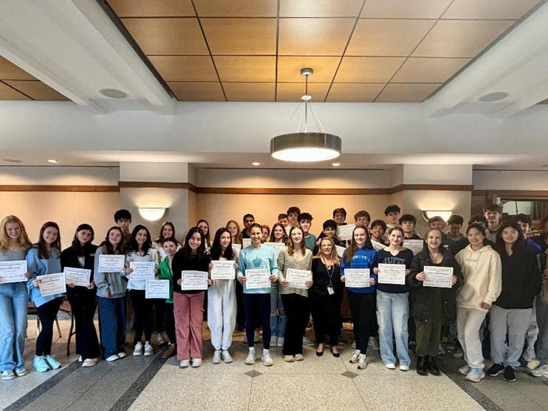 A group of Bronxville High School freshmen and sophomores were named winners in one of several categories at the Bronxville History Day Competition on Feb. 7.