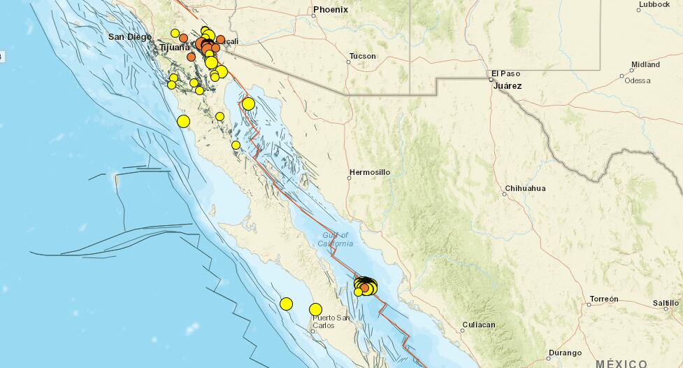 enjambre sísmico suma casi 200 temblores cerca de baja california: ssn