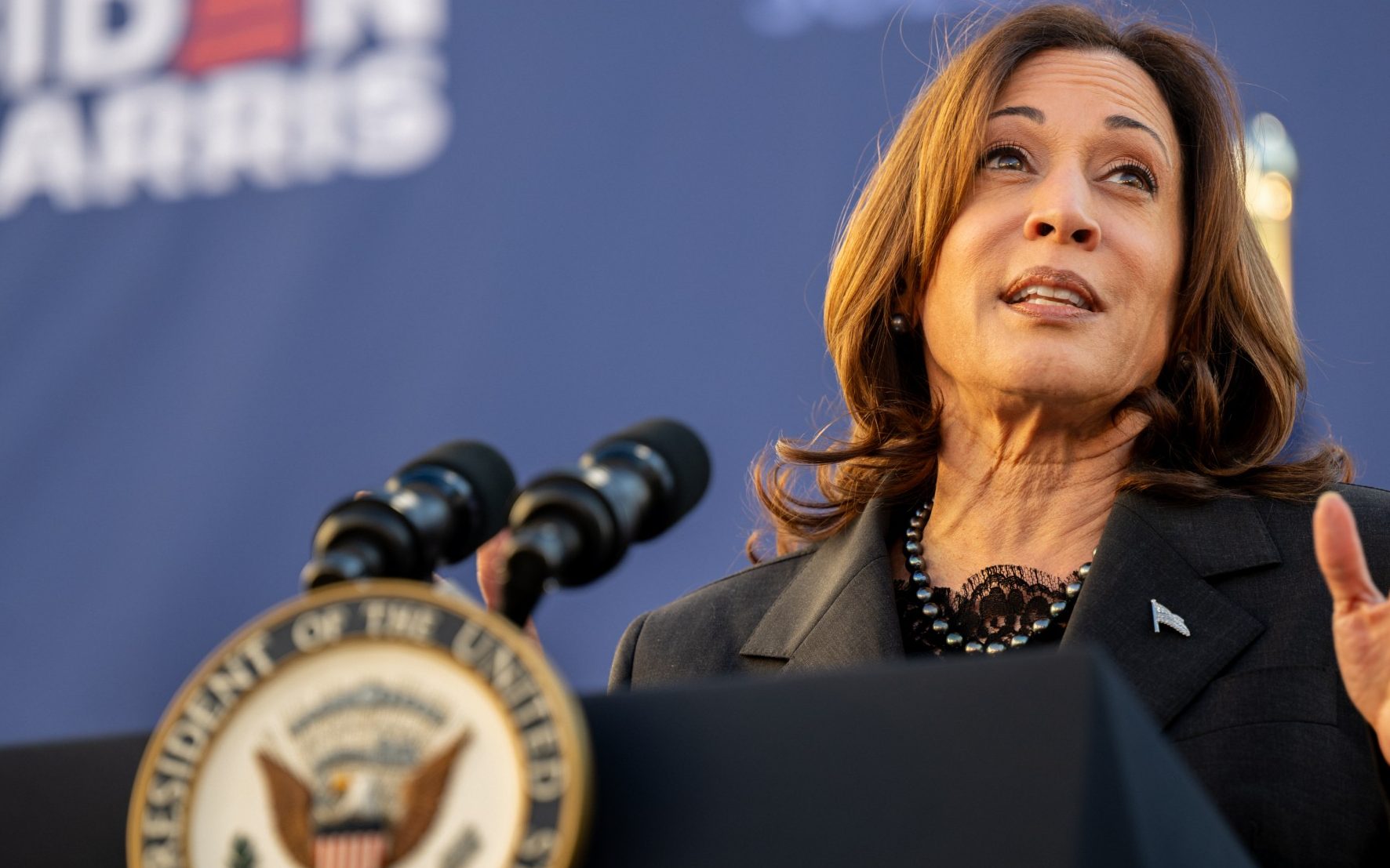 kamala harris says she is ‘ready to lead’ despite polling at a record low