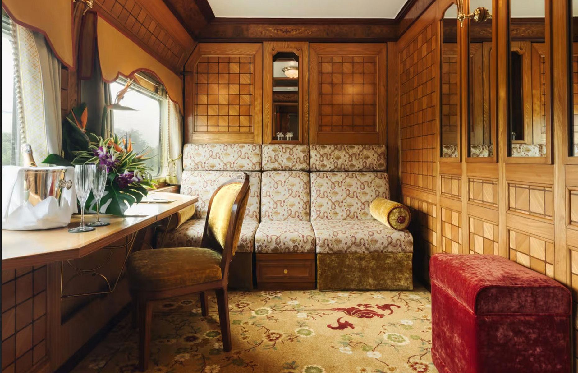 <p>The <em>Eastern & Oriental Express</em> offers two four-day, three-night trips departing from Singapore that explore Malaysia. Guests will get to relish gourmet local dishes, while artisans, musicians, and storytellers will be on board to provide immersive cultural experiences.</p>  <p>The 125-square-foot (12 square meter) Presidential Suite is the most expensive option. Supremely comfortable, it features a large ensuite bathroom, top-class amenities, and superlative service, with caviar on arrival and champagne on tap.</p>  <p>Both trips start from $8,600 (£6,767) per person based on double occupancy or $17,200 (£13,533) for a single, which works out to $2,867 (£2,256) and $5,733 (£4,511) per night respectively.</p>