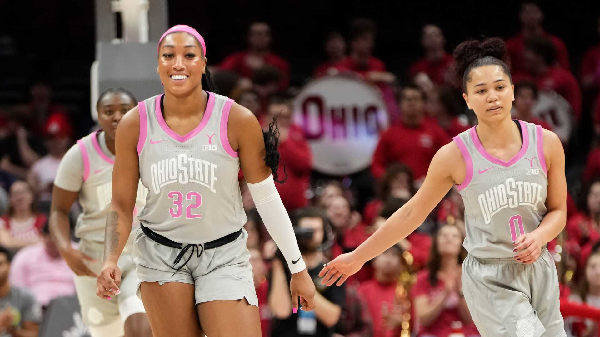 ohio state climbs to no. 2, stanford up to no. 3 behind unbeaten south carolina in women’s ap top 25
