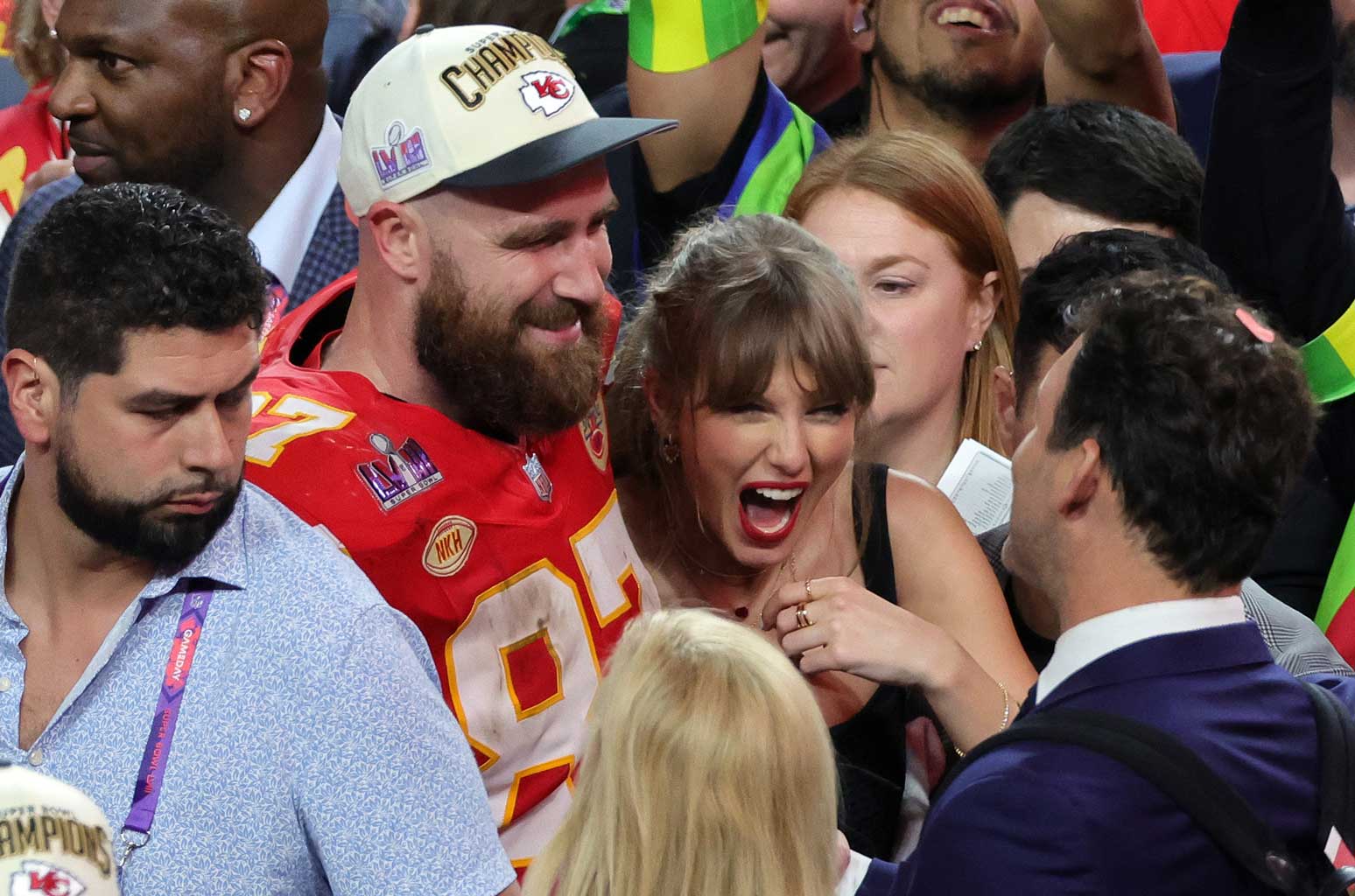 taylor swift accidentally partied with her parents after chiefs' super bowl win, and she liked it
