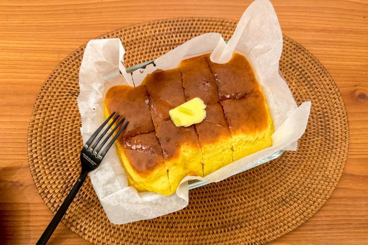 amazon, オーブンで焼くホットケーキ、たしかに「サクふわ」でうまい【roomieのふつうごはん日記】