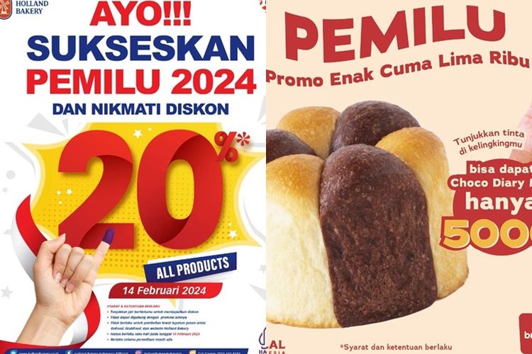 Deretan Promo Pemilu 2024 Dari Toko Roti Ternama Holland Bakery Diskon   BB1ibSMz.img