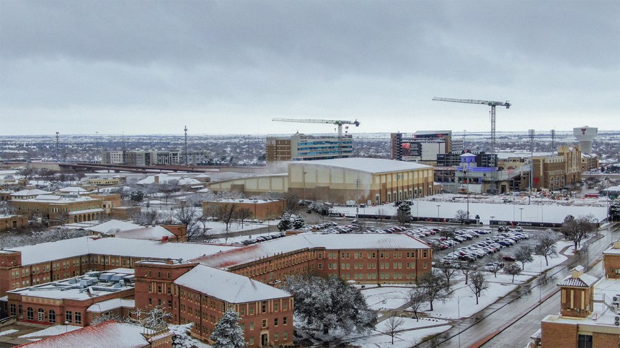 How much snow did the South Plains get?