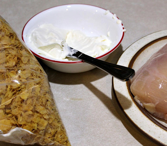 Delicious ranch cornflake chicken!