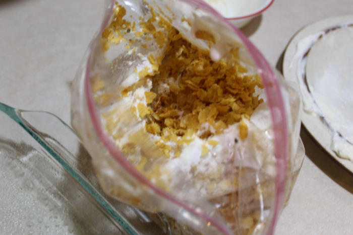 Delicious ranch cornflake chicken!