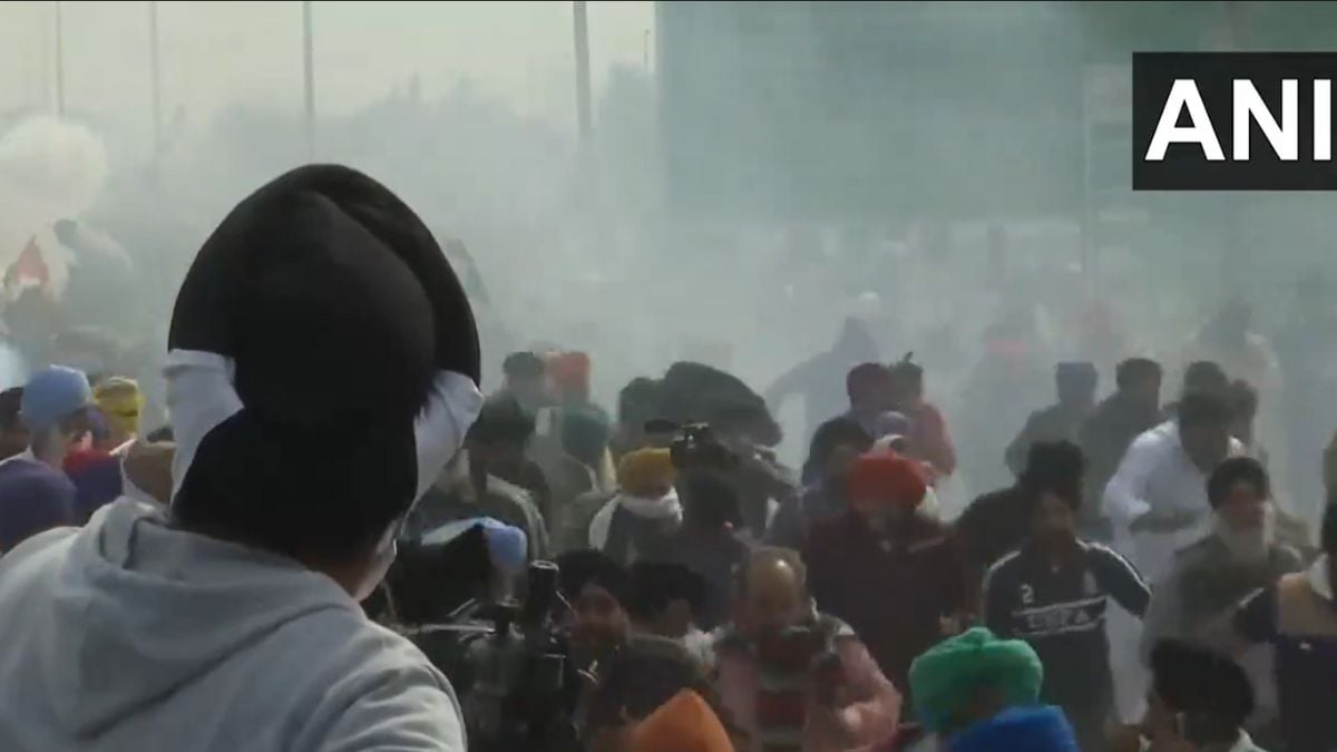 Farmers' 'Delhi Chalo' March: Police Fire Tear Gas To Disperse ...