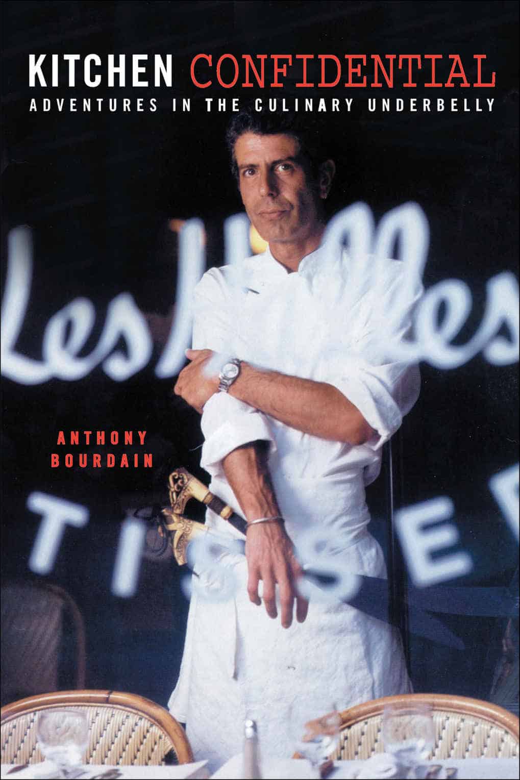 <p>The late Anthony Bourdain's iconic memoir is a hit with readers. Bourdain's raw and unfiltered storytelling about the gritty reality of the culinary world will keep you laughing and blow your mind about the restaurant industry — often on the same page. </p>    <p>It provides an exciting and behind-the-scenes look into the chaotic and intense restaurant culture, captivating foodies, aspiring chefs, and nonfiction-loving readers alike. Not to mention, it'll change the way you think about going out to eat forever.</p>    <ul> <li><strong>Author:</strong> Anthony Bourdain</li>    <li><strong>Page count:</strong> 312</li>    <li><strong>First published:</strong> 2000</li> </ul>