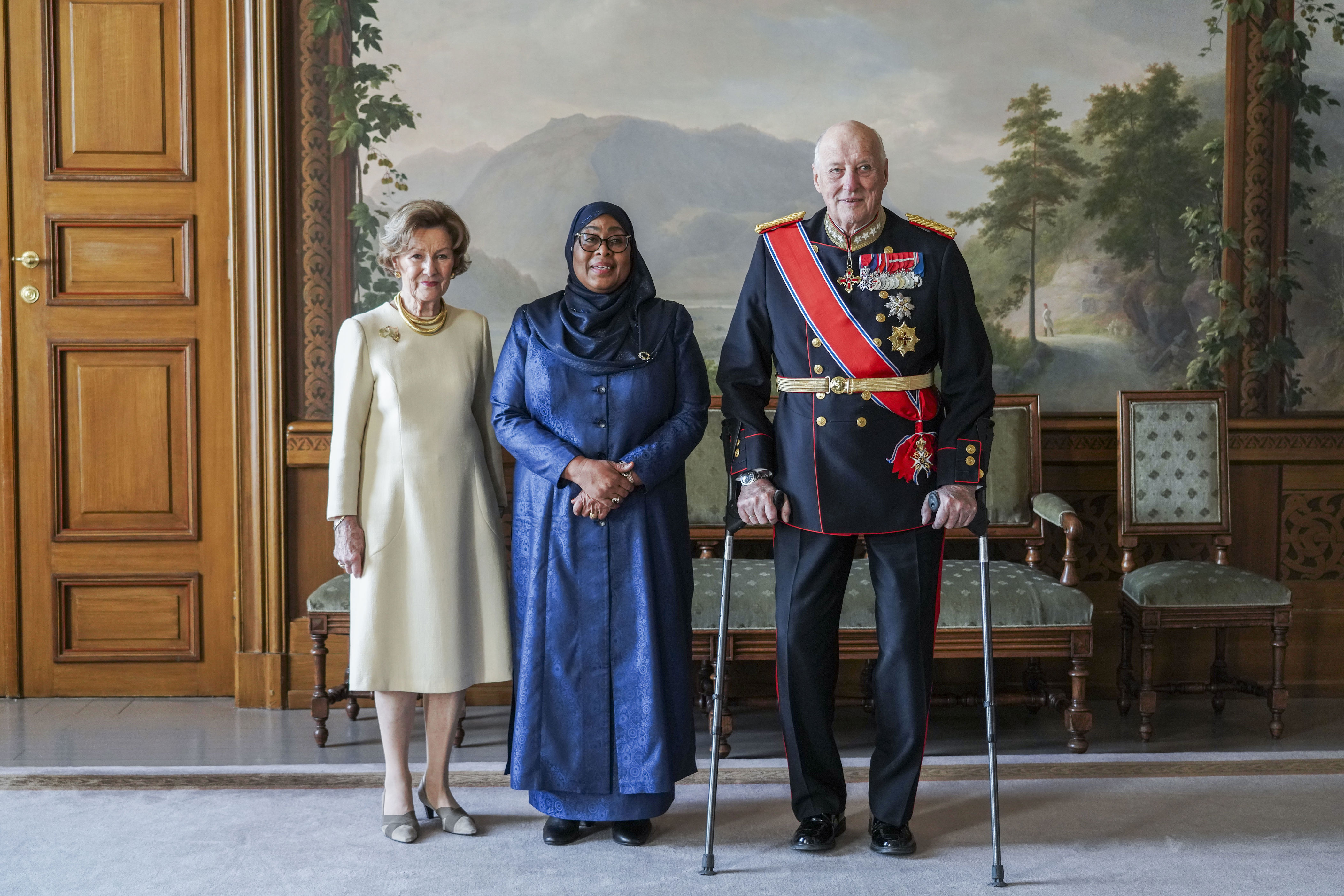 tanzanias president ga smykker til kongefamilien