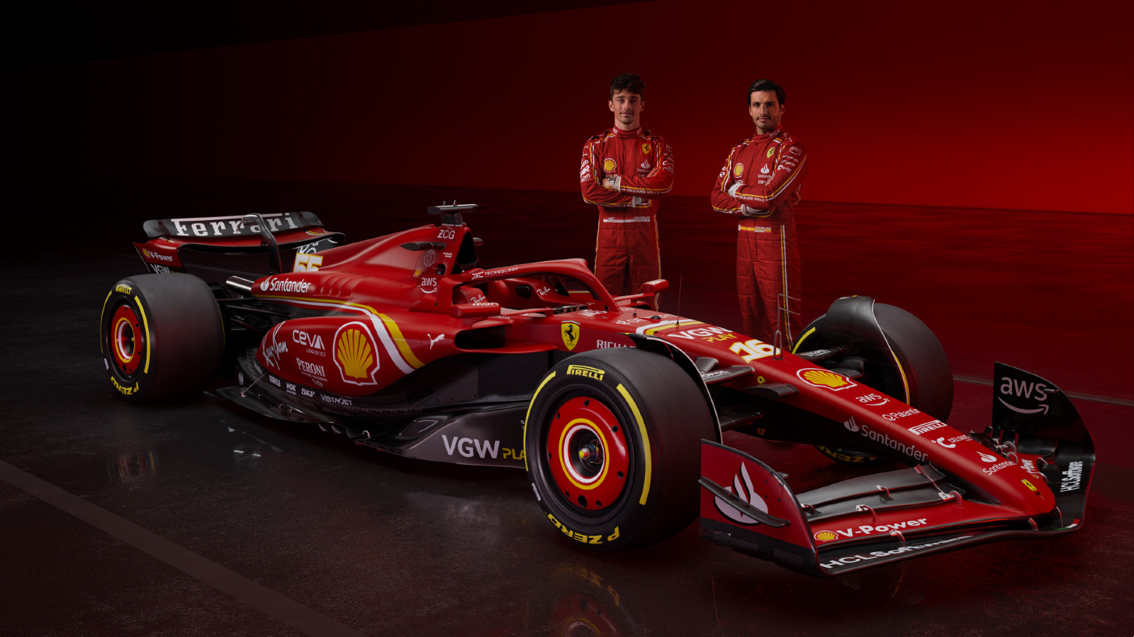 Check Out All The Pictures Of Ferrari S 2024 F1 Car After Sensational   BB1icRYm.img