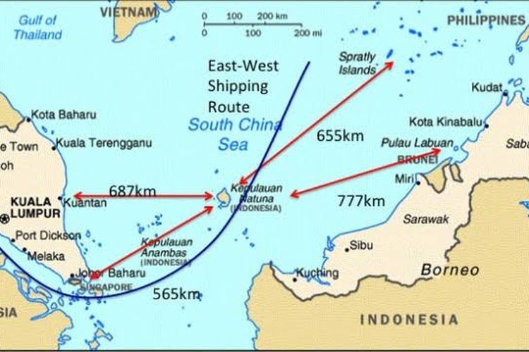 Bagaimana Sejarah Munculnya Sengketa Batas Wilayah Laut Natuna?