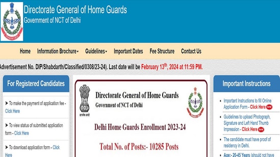 Delhi Home Guard Recruitment 2024 Last Date To Apply For 10285 Posts   BB1iccqT.img