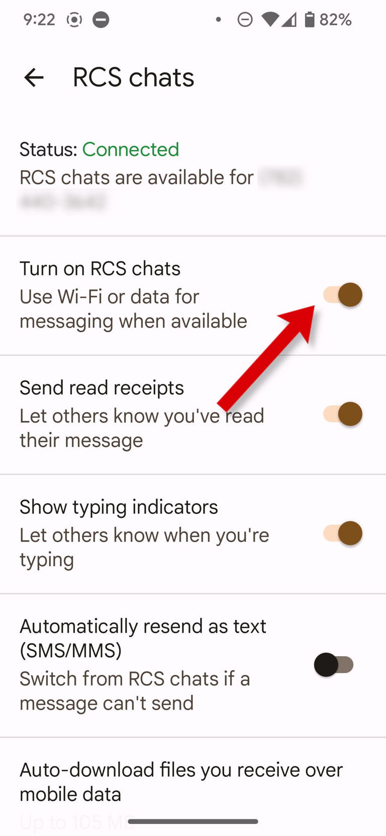 Google Messages How to enable or disable RCS chats