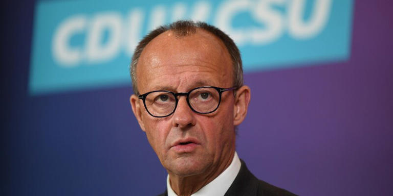 Friedrich Merz, CDU Bundesvorsitzender und Fraktionsvorsitzender der CDU/CSU Fraktion. Serhat Kocak/dpa