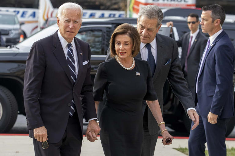 Nancy Pelosi stated she was 'proud' of Joe Biden (Getty Images)