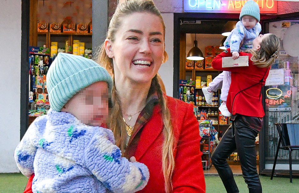 Amber Heard Beams Alongside Daughter Oonagh On Sweet Outing In Madrid