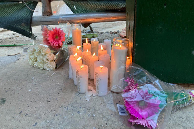 Building trades union members held a vigil after construction worker Raúl Tenelema Puli’s was crushed by a scaffold at a Downtown Brooklyn development.