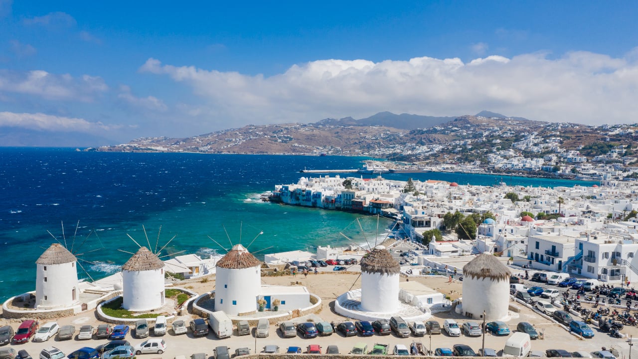 <p>Another incredible sight to see on Mykonos. The white windmills are a hot tourist spot. They are reminders of the times that passed, and you can see how the locals grind their wheat back when the only power source was wind.</p>