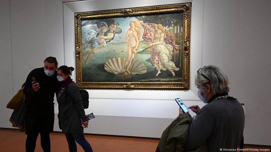 climate protesters in italy target botticelli painting
