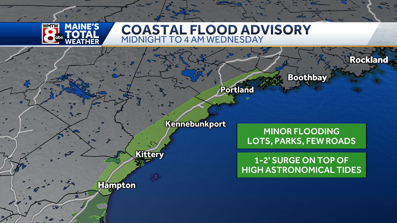 Flood Concerns Overnight Along The Maine Coastline