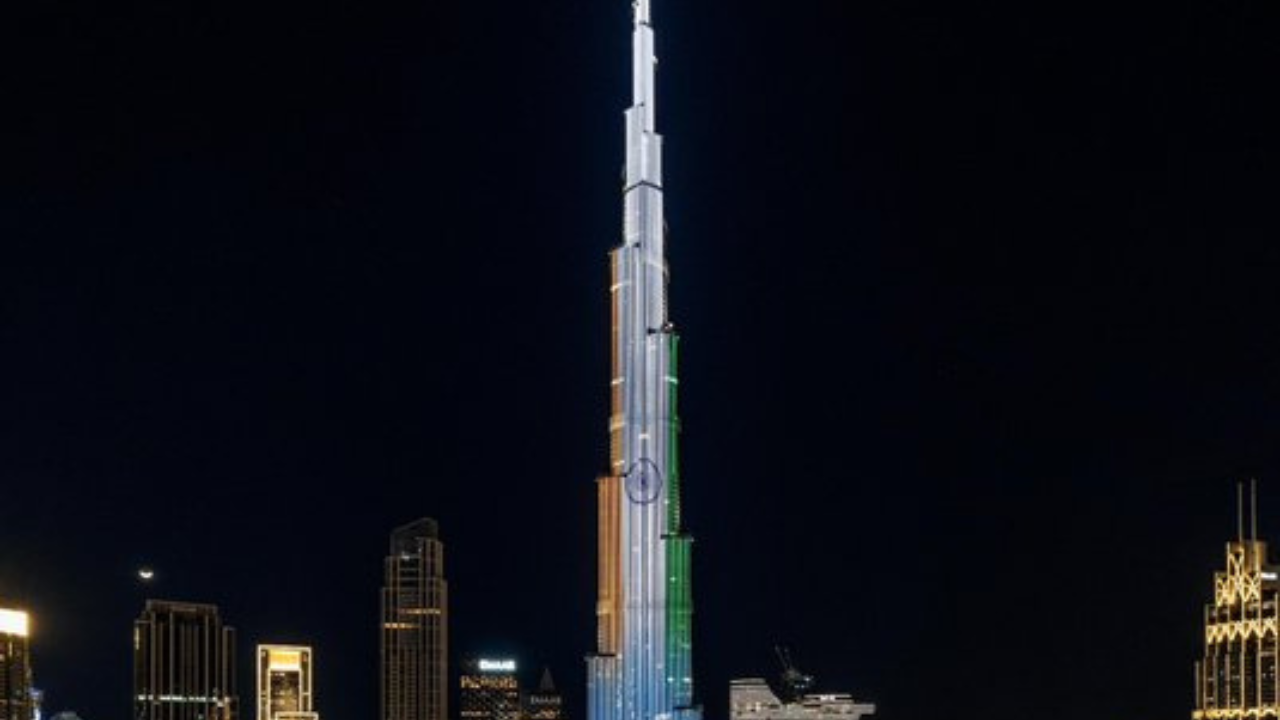 Burj Khalifa Lights Up With 'Guest Of Honour' Ahead Of PM Modi's World
