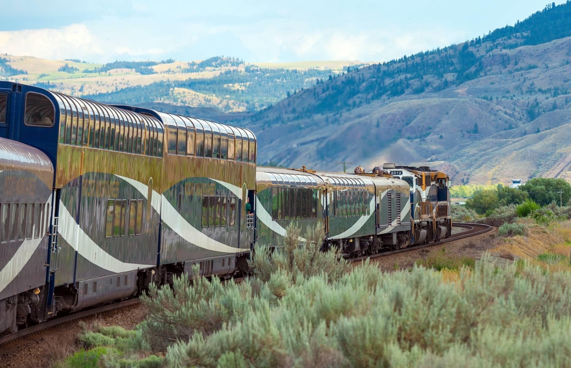 <p>This sprawling new itinerary from tour operator Railbookers promises the most unforgettable adventure for train lovers. Calling at more than 20 cities across 13 countries and four continents, the 11-week itinerary sees passengers experience seven of the world’s most lavish trains in one trip: the Rocky Mountaineer in Canada (pictured); the Belmond Royal Scotsman; the Venice Simplon-Orient-Express; the Maharajas' Express in India; the Golden Eagle Danube Express; Rovos Rail in South Africa; and the freshly revived Eastern & Oriental Express.</p>