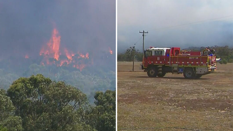 Residents return to bushfire-ravaged town finding half of it destroyed