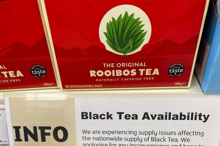 Tea aisle left halfempty as UK faces brew shortage