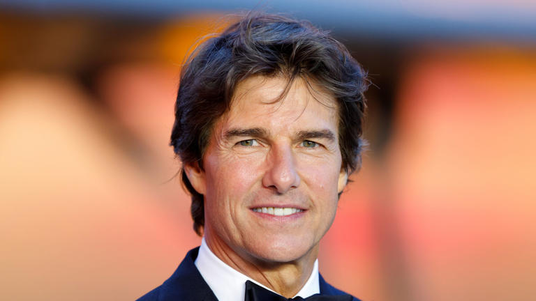 LONDON, UNITED KINGDOM - MAY 19: (EMBARGOED FOR PUBLICATION IN UK NEWSPAPERS UNTIL 24 HOURS AFTER CREATE DATE AND TIME) Tom Cruise attends the UK premiere and Royal Film Performance of 'Top Gun: Maverick' in Leicester Square on May 19, 2022 in London, Eng
