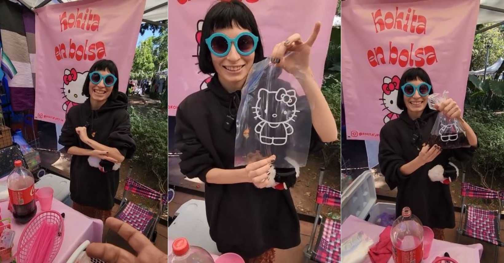 video: joven emprendedora vende refrescos en bolsa y asegura que está innovando