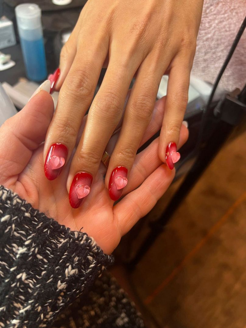 coquette, mob wife & magnetic hearts: the top 5 nail trends this valentine's day