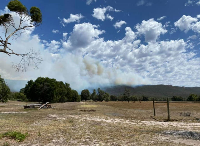 Residents return to bushfire-ravaged town finding half of it destroyed