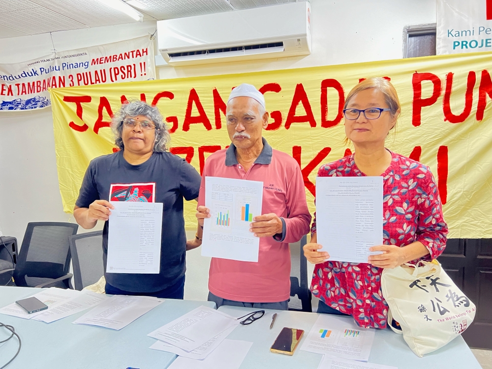 fishermen file judicial review to challenge approval of penang south reclamation project