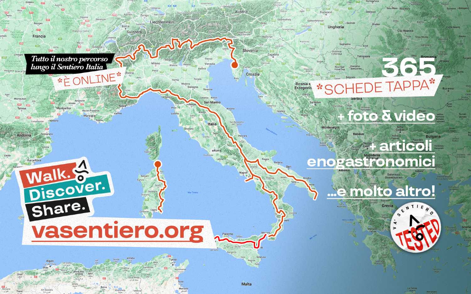 sentiero italia: la guida completa al trekking più lungo del mondo ora gratuita e in digitale