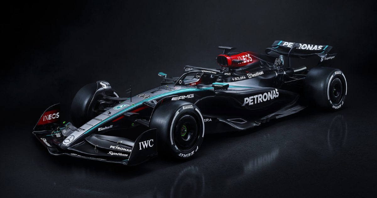 mercedes launch all-new 2024 f1 car with shakedown run at silverstone
