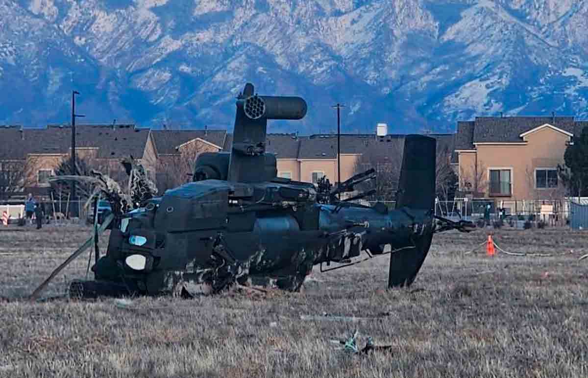amerikansk nasjonalgardes ah-64 angrepshelikopter styrter i utah