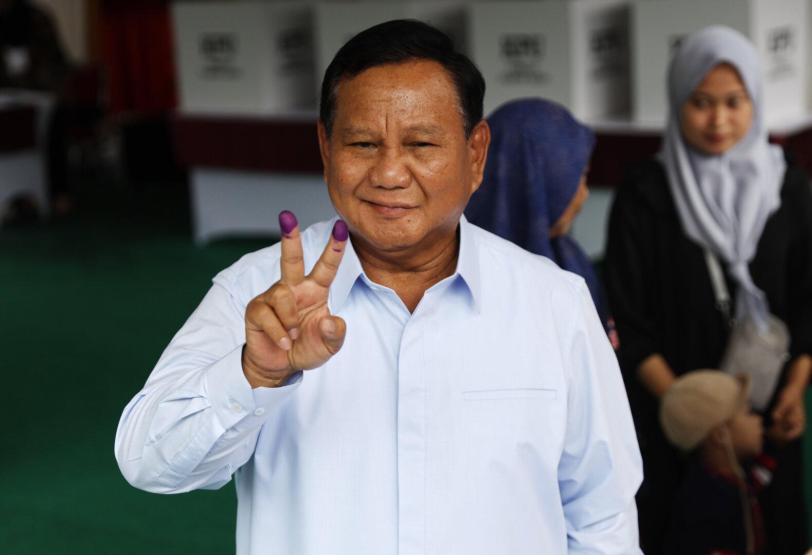 indonesien: 59 prozent für ex-general prabowo bei präsidentenwahl